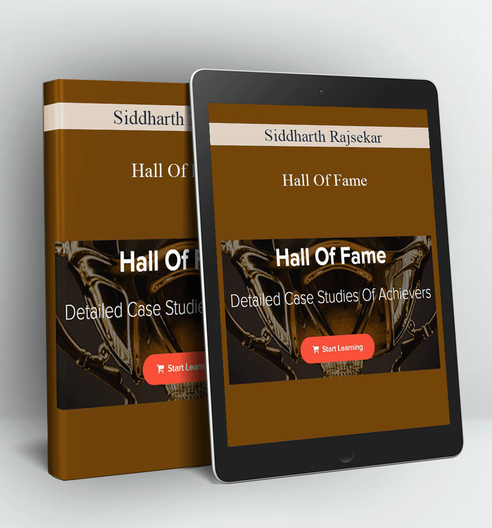 Hall Of Fame - Siddharth Rajsekar